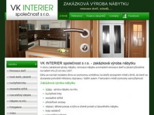 VK INTERIER, spol. s r.o. - zakázková výroba nábytku Brno