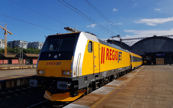 V neděli 13. 6. startují přímé vlakové spoje RegioJet na trase Praha - Brno - Budapešť a zpět