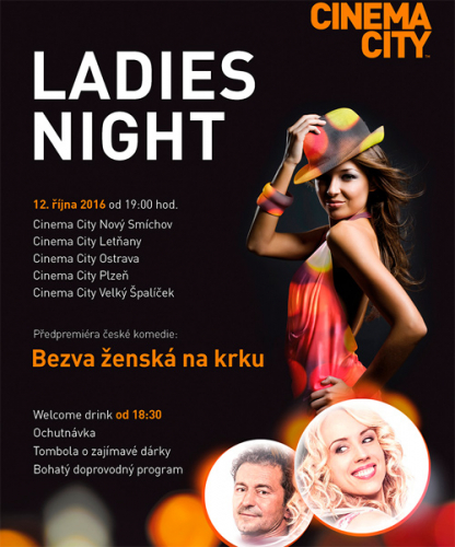 Nová česká komedie Bezva ženská na krku na říjnové Ladies Night v Cinema City