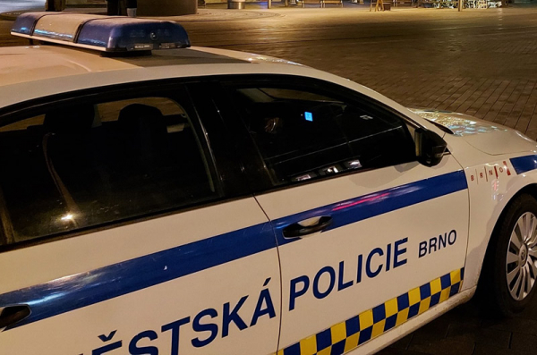 V Brně chtěla opilá dvojice napadnout strážníky, skončila v poutech
