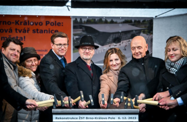 Premiér Fiala slavnostně zahájil modernizaci nádraží Brno - Královo Pole