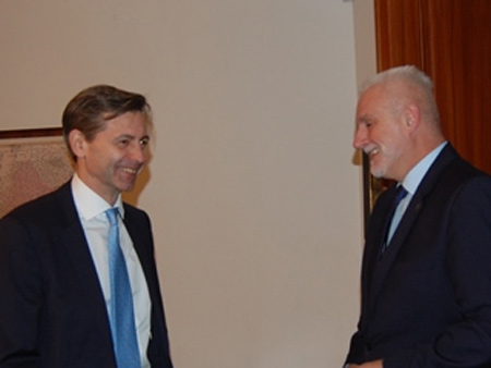 Hejtman se setkal s rakouským velvyslancem v ČR